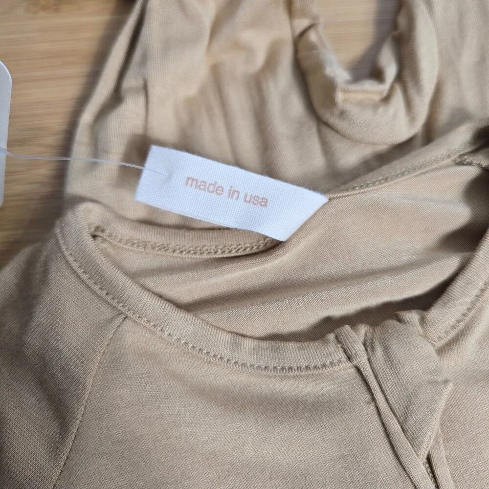 Tenth‎ & Pine Bamboo Convertible Zip Romper Size 12-24m Light Brown